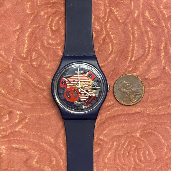 2015 SWATCH Watch Ladies Champs Elysees Style needs battery Limited Edition - Picture 2 of 11